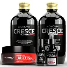 Kit Monovin 5 Passos Crescimento Acelerado Combate a Queda + Mascara Hidratante Biotina