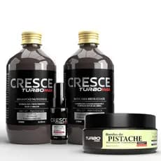 KIT Pistache Tônico Capilar Shampoo e Mascara  Crescimento e Nutrição dos Fios