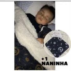 Manta bebe cobertor para bebê + 1 naninha