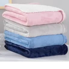 Cobertor de Bebe com Sherpa Dupla Face Coberdrom Maternidade 1,00m x 0,80m