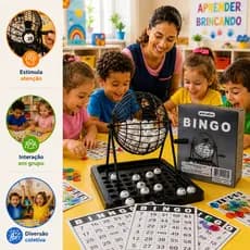 Cartela de Bingo 96 Folhas Festa Junina Igreja Evento Escolar Jogo Chá Beneficente Quermesse