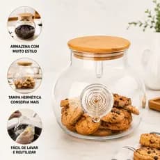Chaleira de Fazer Café Chá Vidro Tampa Bambu 1 Litro Alta Temperatura Ferver Agua Fogão Gás Indução