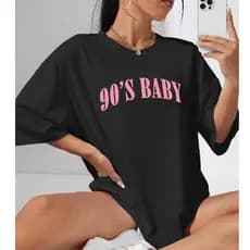 Camiseta Feminina Streetwear 90's Baby
