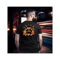 Camiseta básica masculina streetwear estampado urso dinheiro money frente e costa unissex tecido 100% algudão nova moda