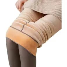1Meia Calça Peluciada Térmica Translucida Frio Premium