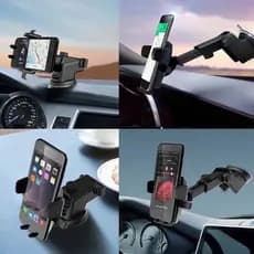 Suporte de Celular GPS Carro Resistente Ajuste Rotação 360 Base