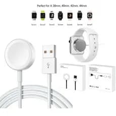 Carregador Relógio Magnético Indução USB  Apple Watch Original Series 3 4 5 6 7