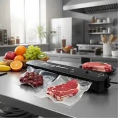 Seladora a vacuo de Alimentos Doméstica Bivolt Hermética sela qualquer tipo de pastico, geladinho, salgadinho, embalagem