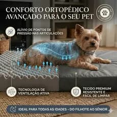Tapete Colchonete  Pet Ortopédico Casca De Ovo D20 Com Capa De TNT-Massageador