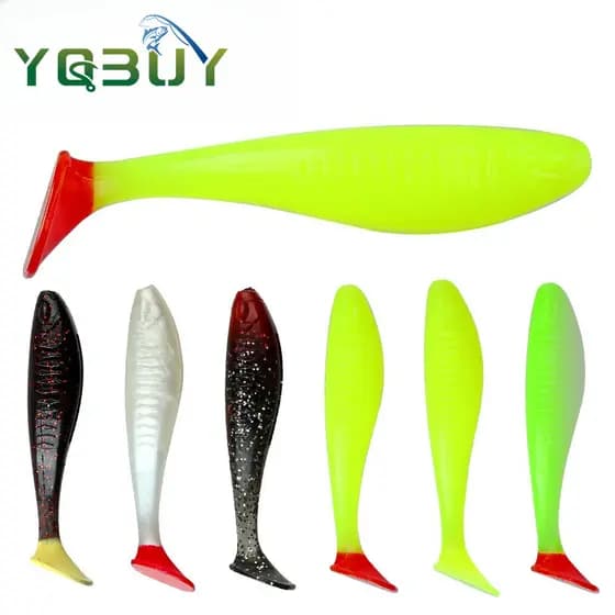 Conjunto De Isca Macia De Pesca Artificial 7cm/9cm/13cm De Cauda Em T Iscas Macias