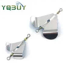 1 Peça 4.5cm/5cm Acessórios De Pesca Spinner Minnow VIB Hélice Rotativa Composto Lantejoulas Placa De Bloqueio De Água