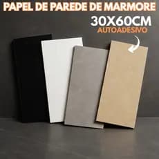 Kit 5/10/15 Adesivos De Parede 3D Com Efeito Mármore Laváveis 30 x 60cm