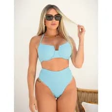 BIQUINIS PLUS SIZE CINTURA ALTA CURVY MODELADOR SECA BARRIGA
