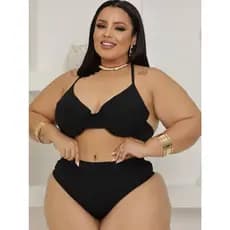 BIQUINI PLUS SIZE CINTURA ALTA MODELADOR DE CINTURA EMPINA BUMBUM