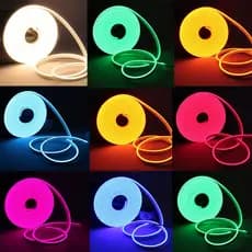 Fita led neon 5M 12v ip65 aprova d'agua varias cores fita LED de neon para carros, sancas, piscinas, jardins areas internas e externas