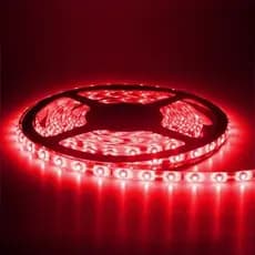 Fita Led 5050 5 Metros c/ Silicone Ip65 12V 3000k Vermelha