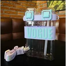 Garrafa Vogue Dupla 750ml Colorida Academia Trabalho Viagem