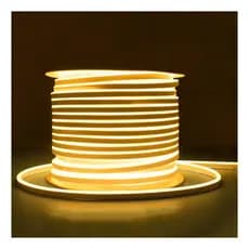 Mangueira Fita Led Neon Flex 50m Branco Quente 220v Led