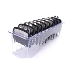 Kit 10 Pentes Degradê com Trava para Máquina Wahl + Suporte Acrílico Profissional