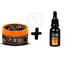 Kit Óleo Para Barba 30ml + Pomada Modeladora Capilar 80g Fixação Média e Brilho Natural
