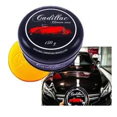 Cera Cadillac Cleaner Wax 150g Cera de Carnauba + Aplicador de Espuma