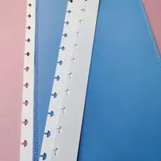 Par Filete Conector para Capas de Sistema de disco Inteligente em Plástico PP - Branco