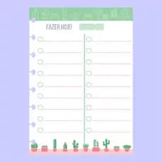 Lista de Tarefas Planejador Diário de Discos Para Caderno Sistema Inteligente Amor Infinito