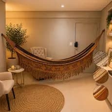 Rede Descanso Dormir Casal Reforçada 100% Algodão Sertaneja  4,5m x 2m Luxo Confortável Gigante