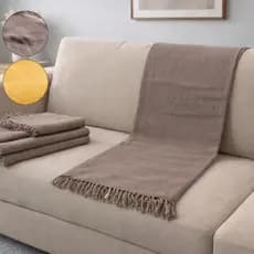 Manta Decorativa Sofá Cama Coberta Colcha POP 100% Algodão Tam. 2,30 x 1,30 Mácia Moderna