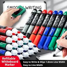 Caneta para quadro branco Vioco Adicionar tinta fácil de apagar, sem marcas, ensino, escritório, escrita, quadro branco