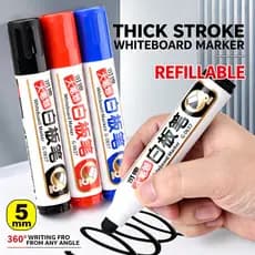 Pode adicionar tinta caneta quadro branco 5mm grande curso caneta apagável escritório ensino dedicado fácil de apagar