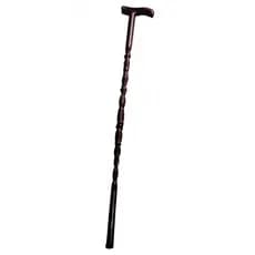 Bengala Madeira Maciça 90cm Leve Resistente Ergonômica
