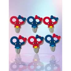 Aplique Emborrachado Infantil Tesoura G Laços Tiaras Prendedores Artesanato DIY