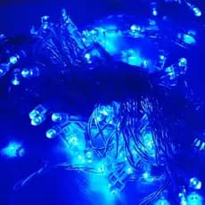 Pisca-Pisca Led 127v Azul com Fio Transparente 9m