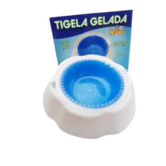 Tigela Gelada Bebedouro Refrescante Para Pets 1000ml