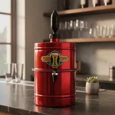 Chopeira Beer Chopp Portátil 5,1L Torneira Italiana Geladíssimo Doméstica Portátil Alumínio Festas