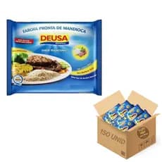 Farofa Pronta Deusa Tradicional 30g Sachê Individual Marmita Delivery Refeições Farinha Temperada