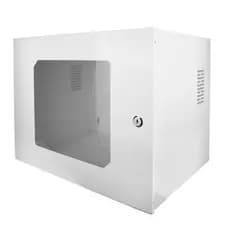 Caixa Rack 8U 19” Metálica Compacta Resistente Para Equipamentos De Rede CFTV Switch E DVR