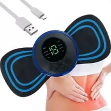 Mini Massageador Fisioterapia Portátil Elétrico Recarregável Dor Costas Pescoço Lombar Coluna Pernas Adesivo Inteligente Stick