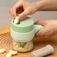 4 Em 1 Conjunto De Cortador De Legumes Elétrico Portátil