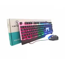 Kit teclado e Mouse Gamer RGB com fio USB Kapbom KA-688 - Pandin Tech