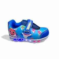 Tênis Menino Infantil Led Personagem Baby Shark Luzinha Colorida