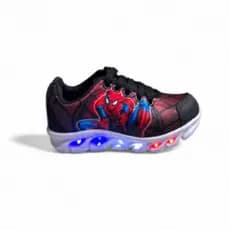 Tênis Infantil De Led Masculino Menino Homem Aranha Luzinha Confortável Macio Leve Envio Imediato