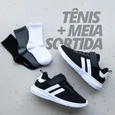 Kit Ténis Infantil Masculino Esportivo Macio Menino Kids Velcro