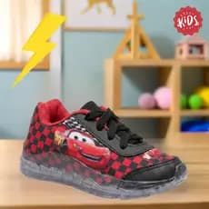 Tenis Infantil Menino Personalizado Relâmpago Mcqueen Confortavel Leve Basico Moda Criança