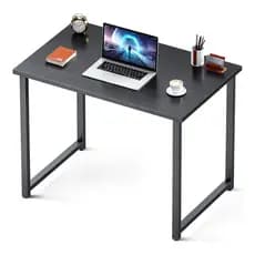 Mesa Escrivaninha MDF Preta Industrial 70 CM Moderna Home Office Quarto Estudo Computador Notebook