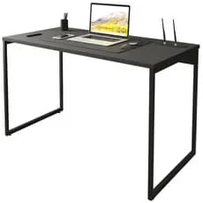 Mesa Escrivaninha MDF Preta Industrial 70 CM Moderna Home Office Quarto Estudo Computador Notebook