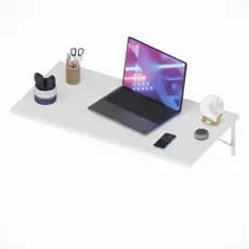 Mesa Escrivaninha MDF 60 cm Branco Suspensa Moderna Home Office Quarto Estudo Computador Notebook