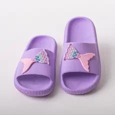 Chinelo Nuvem Slide Infantil Sereia Menina Leve e Confortável Ideal para Praia e Passeios