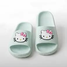 Chinelo Nuvem Slide Infantil Gatinha Kitty Menina Leve e Confortável Ideal para Praia e Passeios